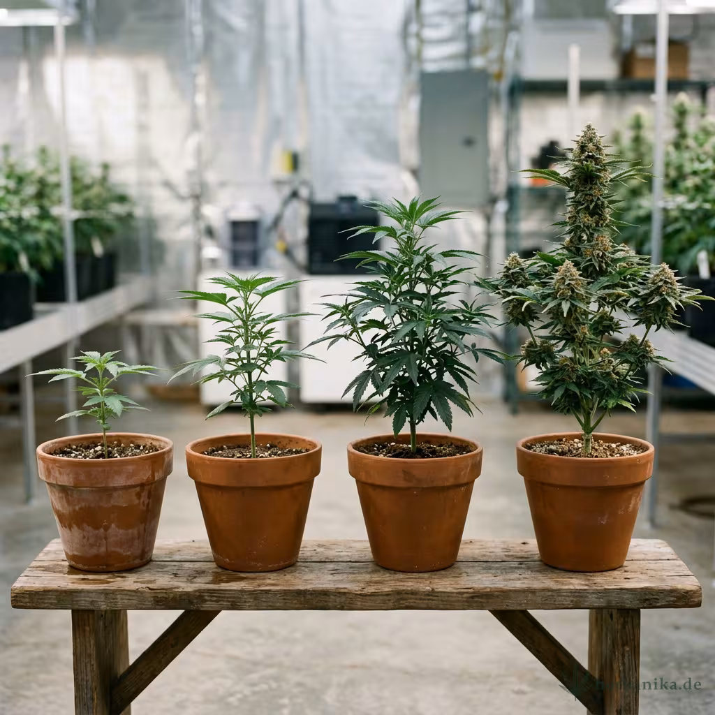 Cannabis Wachstumsphasen: Vom Keimling bis zur Ernte
