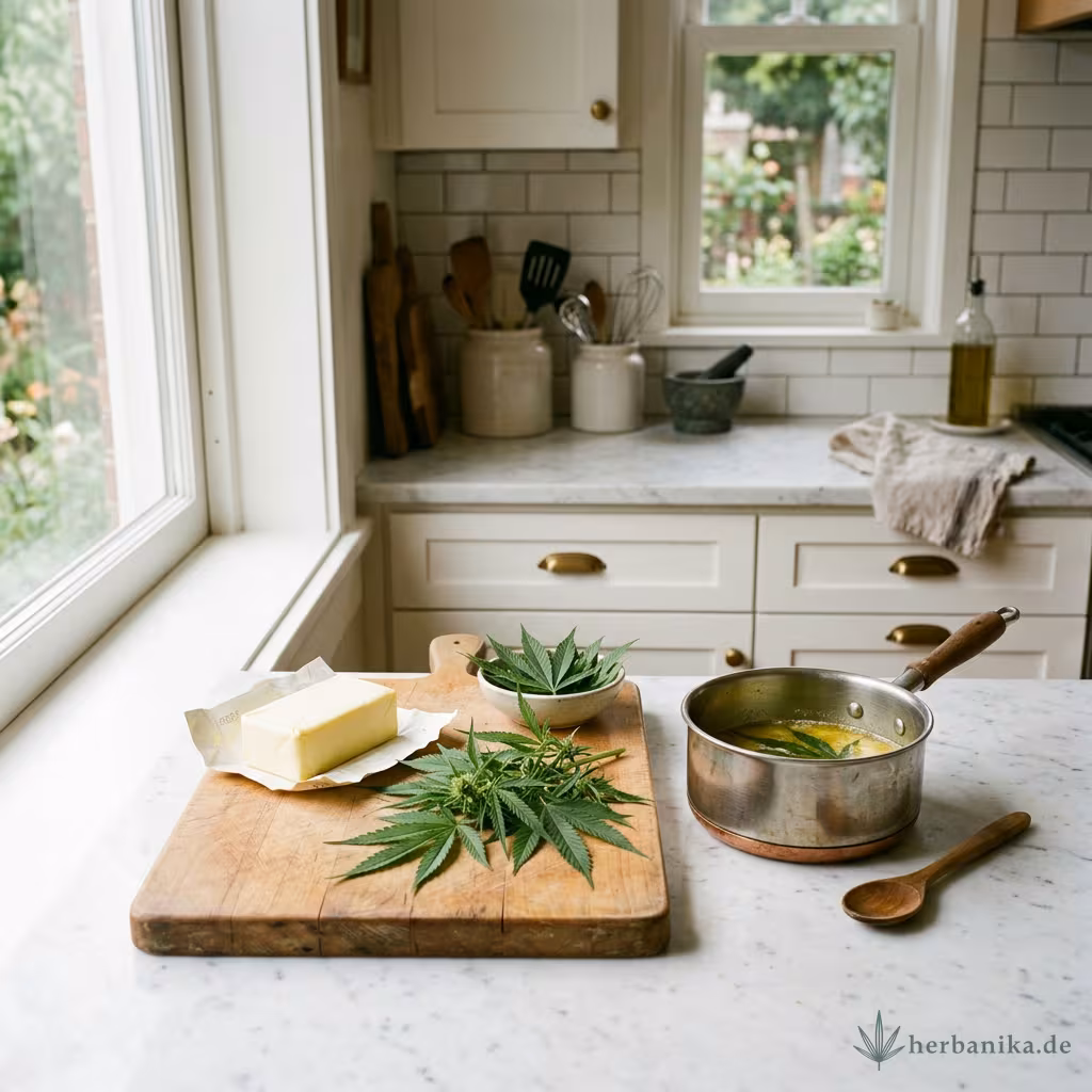 Cannabutter herstellen: Anleitung & Dosierung