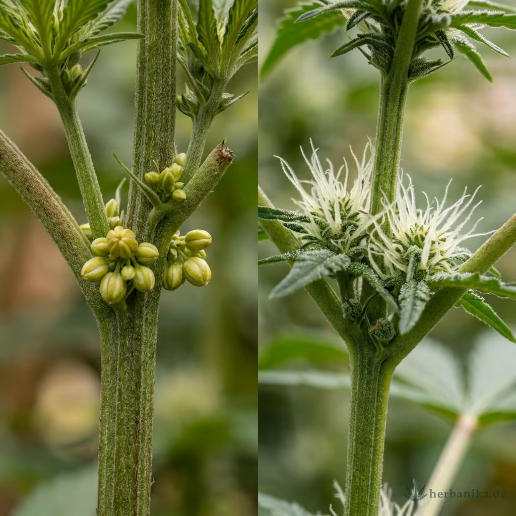 Männliche & weibliche Cannabispflanze erkennen: Der Geschlechts-Guide